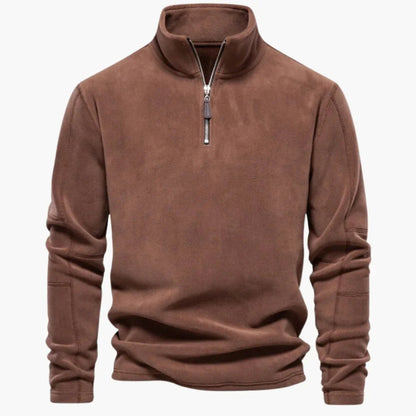 Viertelreißverschluss Fleecepullover für Herren 3