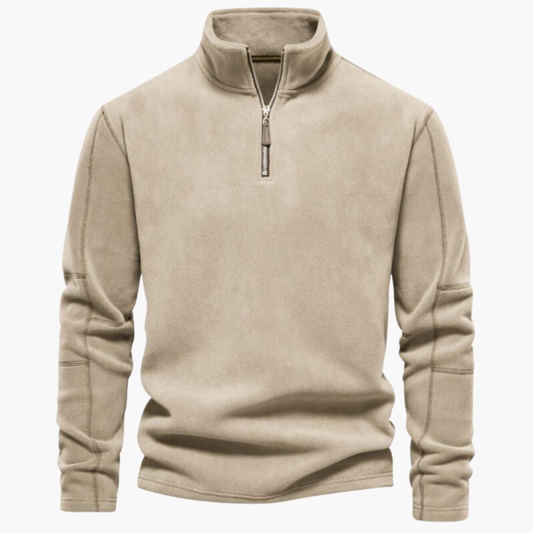 Viertelreißverschluss Fleecepullover für Herren 5