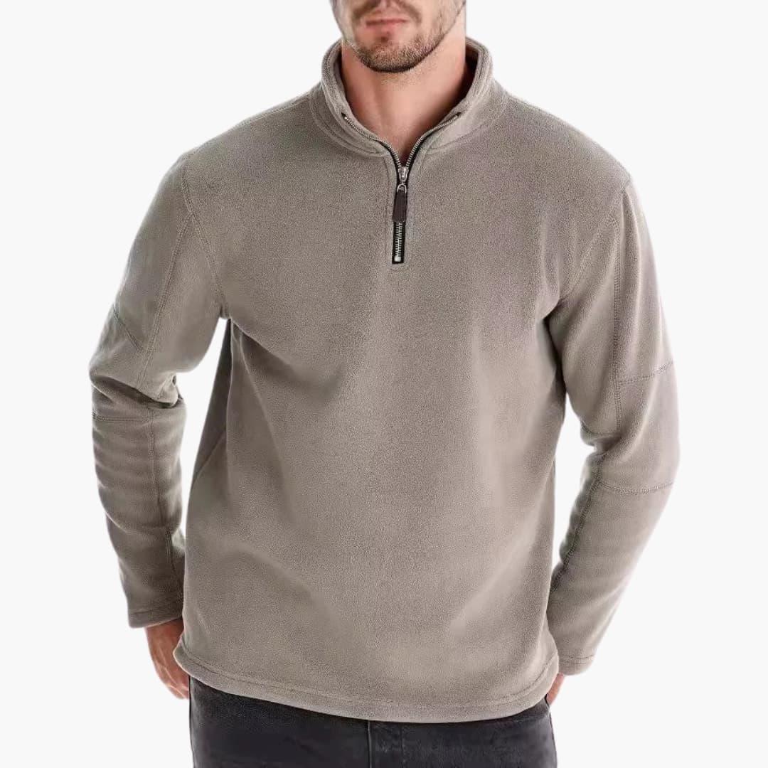 Viertelreißverschluss Fleecepullover für Herren 7