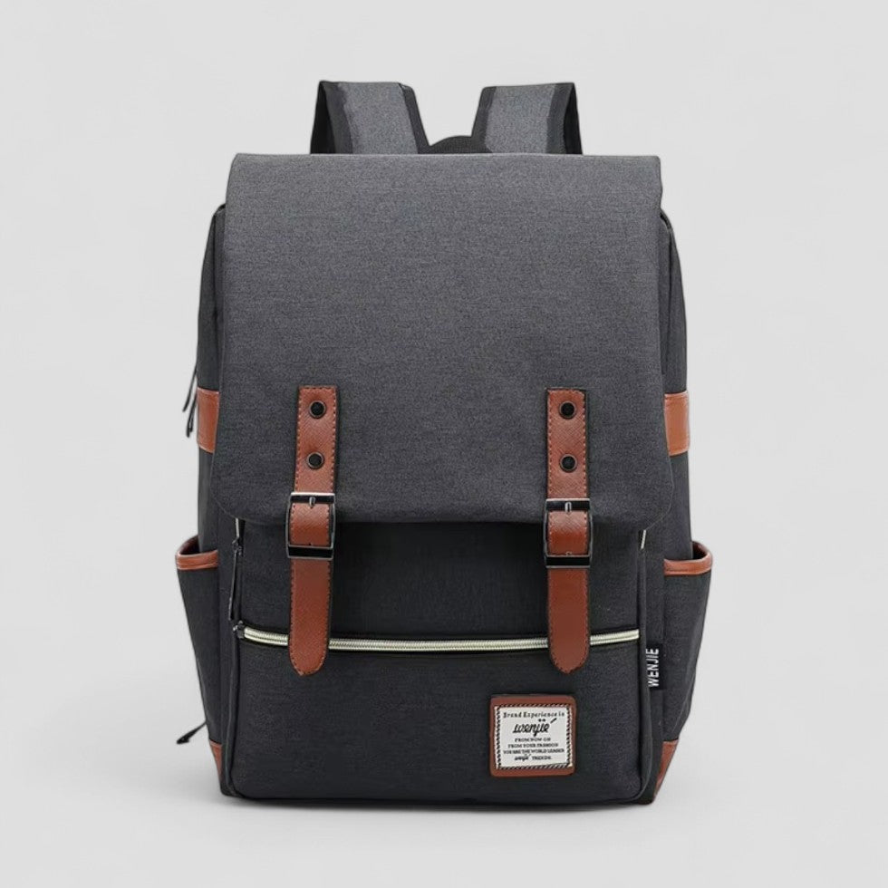 Vintage Canvas-Laptop-Rucksack für Schule und Reisen 1