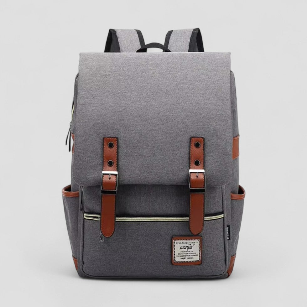 Vintage Canvas-Laptop-Rucksack für Schule und Reisen 2