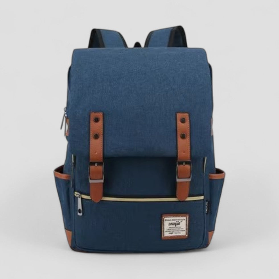 Vintage Canvas-Laptop-Rucksack für Schule und Reisen 3
