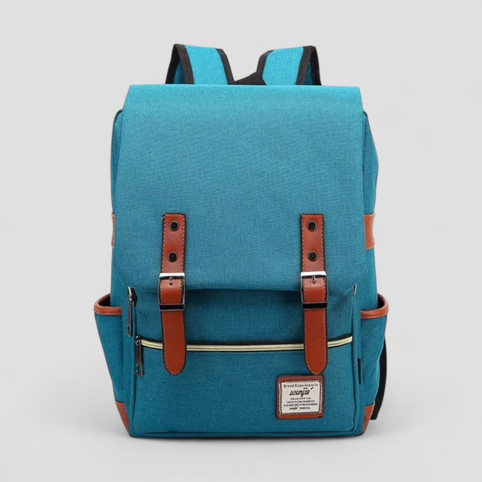 Vintage Canvas-Laptop-Rucksack für Schule und Reisen 4
