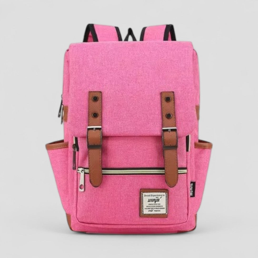 Vintage Canvas-Laptop-Rucksack für Schule und Reisen 5