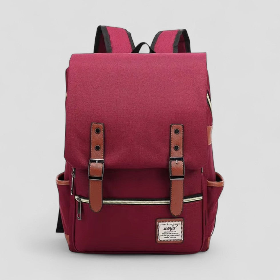 Vintage Canvas-Laptop-Rucksack für Schule und Reisen 6