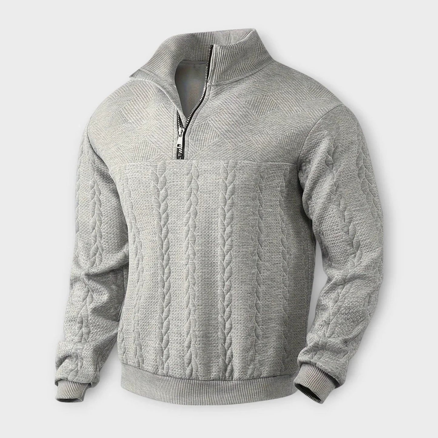 Vintage Halb-Zip Pullover für Herren 4