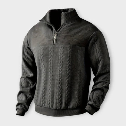 Vintage Halb-Zip Pullover für Herren 8