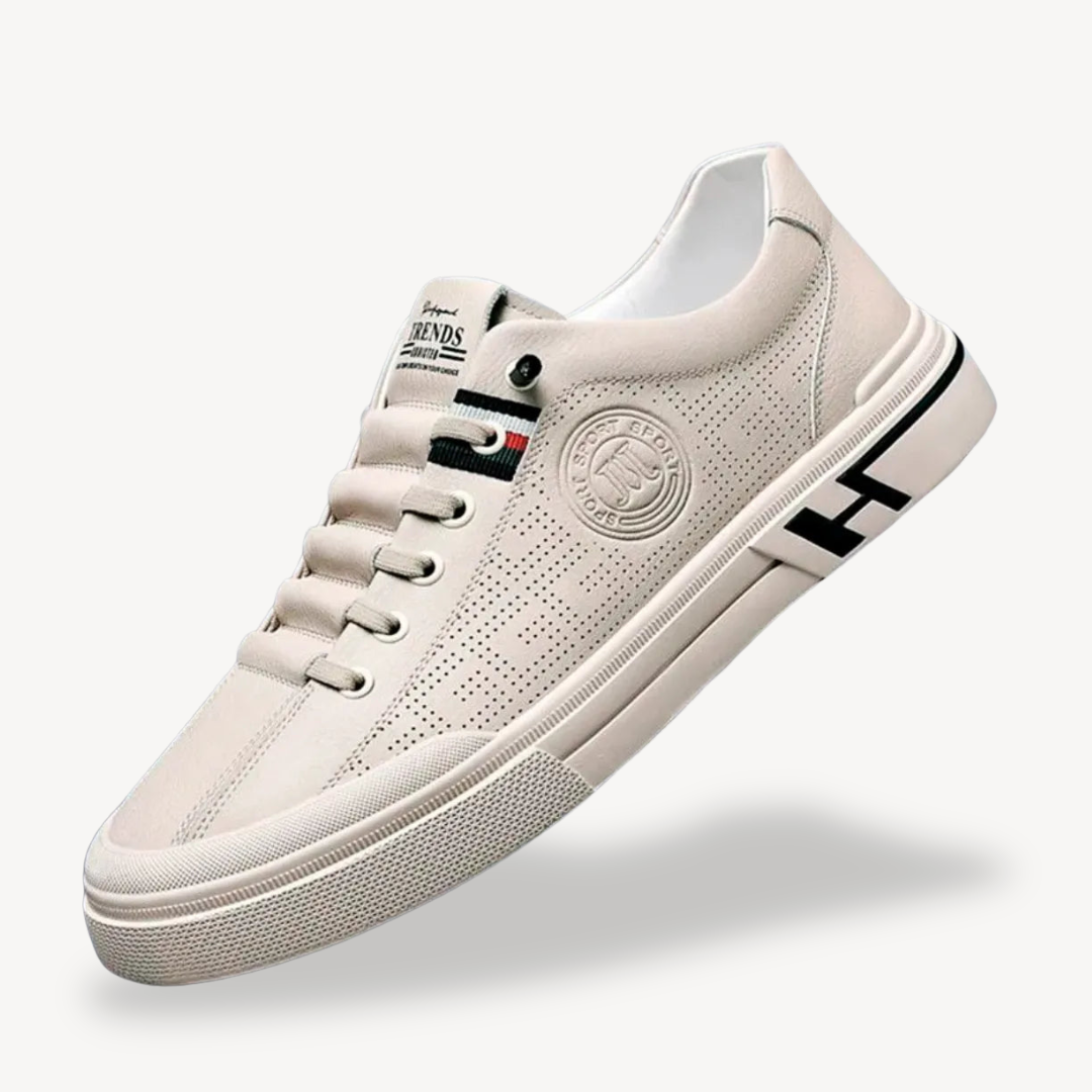 VogeLuxe | Atmungsaktive Slip-On-Sneakers aus Leder für Herren 1