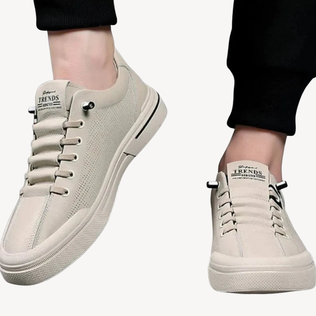 VogeLuxe | Atmungsaktive Slip-On-Sneakers aus Leder für Herren 3