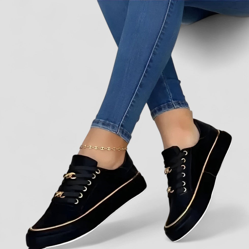 VogeLuxe | Chunky Chain Plateau-Sneakers für Damen 1