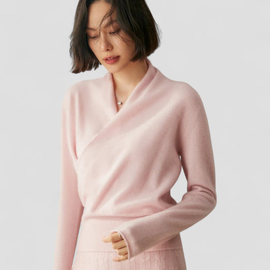 VogeLuxe | Crossover-Kaschmirpullover für Damen 0