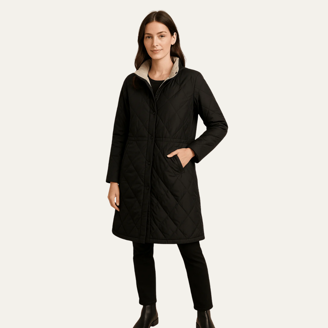 VogeLuxe | Damen-Steppjacke in mittlerer Länge 2