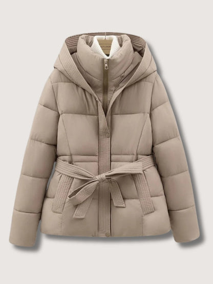 VogeLuxe | Damen-Steppjacke mit Gürtel und Stehkragen 1