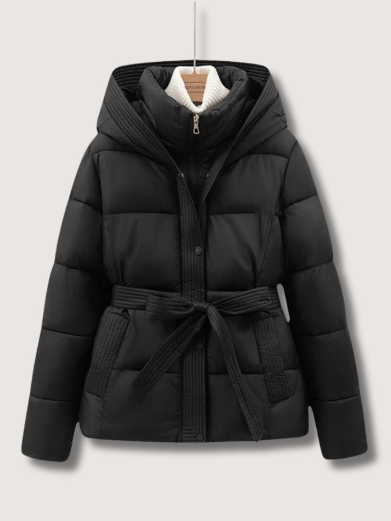 VogeLuxe | Damen-Steppjacke mit Gürtel und Stehkragen 2