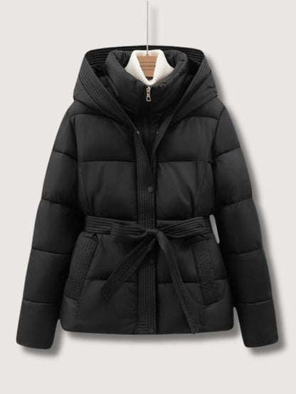 VogeLuxe | Damen-Steppjacke mit Gürtel und Stehkragen 2