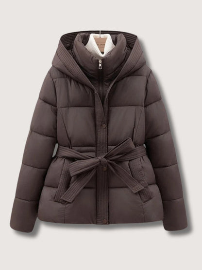 VogeLuxe | Damen-Steppjacke mit Gürtel und Stehkragen 3