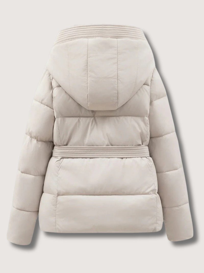VogeLuxe | Damen-Steppjacke mit Gürtel und Stehkragen 4