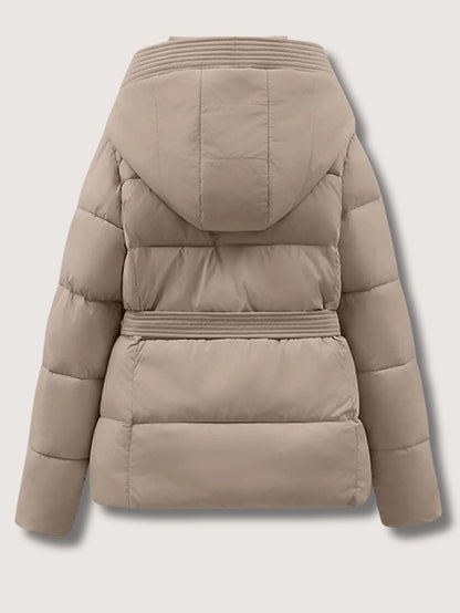VogeLuxe | Damen-Steppjacke mit Gürtel und Stehkragen 5