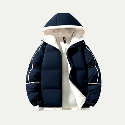 VogeLuxe | Damen-Steppjacke mit Kapuze und Kontrastfutter 1