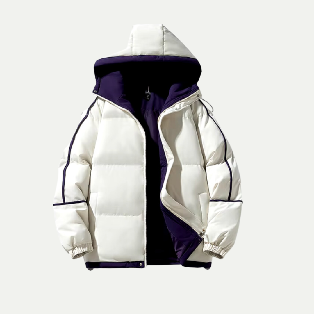 VogeLuxe | Damen-Steppjacke mit Kapuze und Kontrastfutter 2