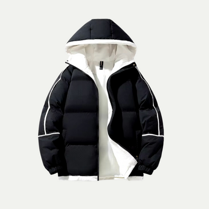 VogeLuxe | Damen-Steppjacke mit Kapuze und Kontrastfutter 3