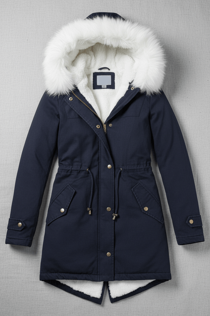 VogeLuxe | Damen-Winterparka mit Kapuze und Fellfutter 6