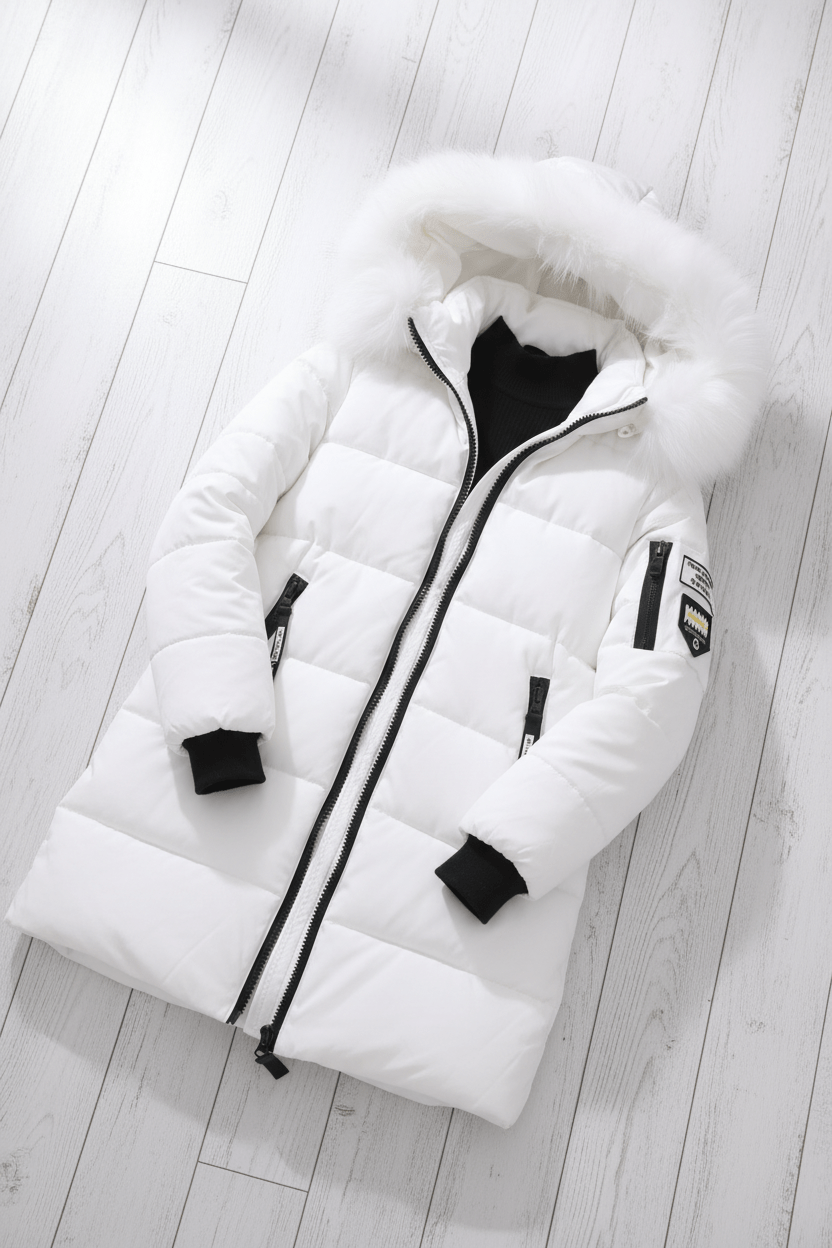 VogeLuxe | Damen-Winterparka mit Kapuze und Pelzbesatz 7