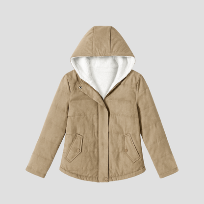 VogeLuxe | Damen-Winterparka mit Kapuze und Sherpa-Futter 1