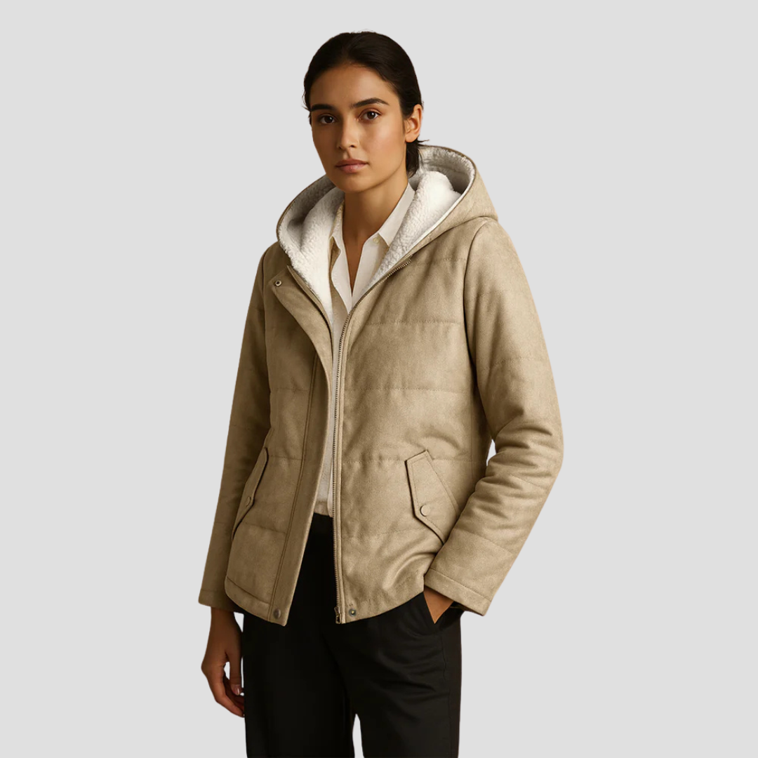 VogeLuxe | Damen-Winterparka mit Kapuze und Sherpa-Futter 2