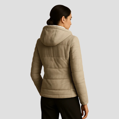 VogeLuxe | Damen-Winterparka mit Kapuze und Sherpa-Futter 3