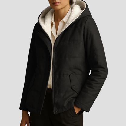 VogeLuxe | Damen-Winterparka mit Kapuze und Sherpa-Futter 5