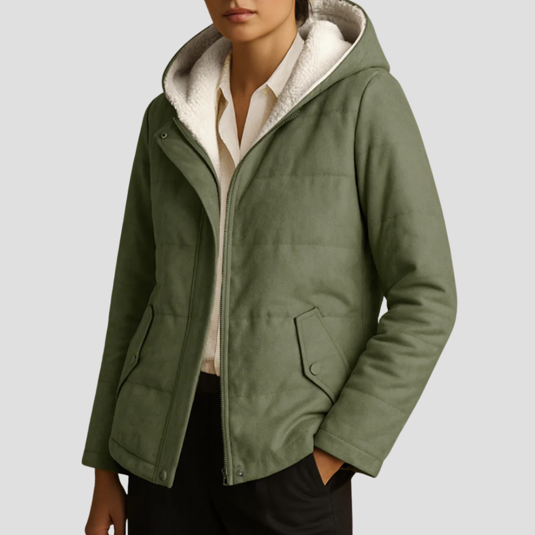 VogeLuxe | Damen-Winterparka mit Kapuze und Sherpa-Futter 6