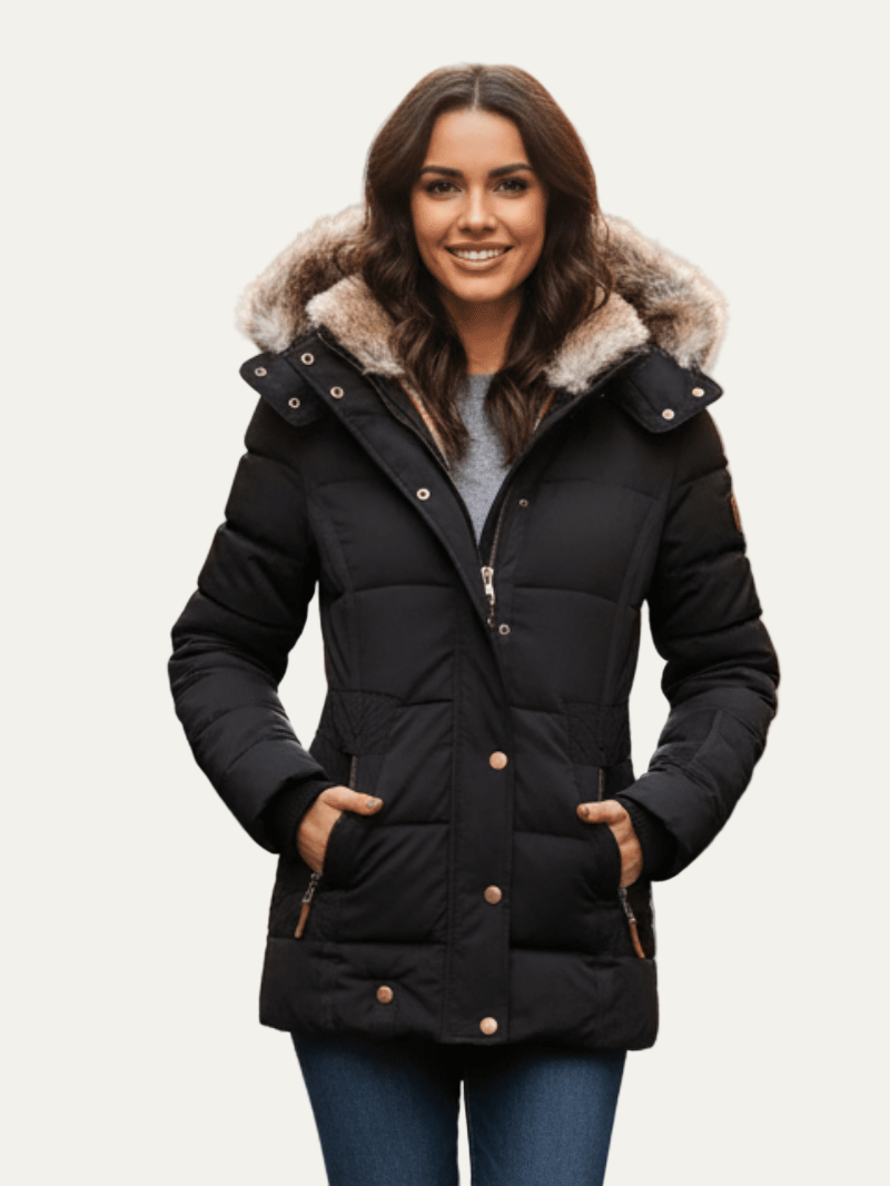 VogeLuxe | Damen-Winterparka mit Taillengürtel 0