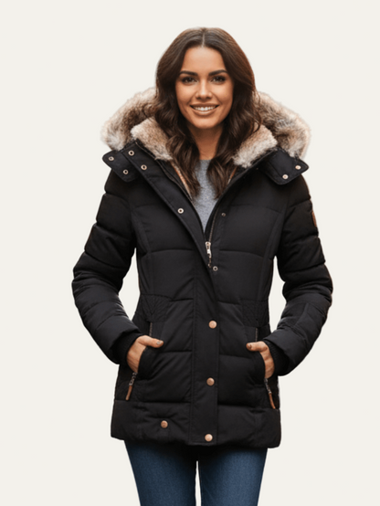 VogeLuxe | Damen-Winterparka mit Taillengürtel 0