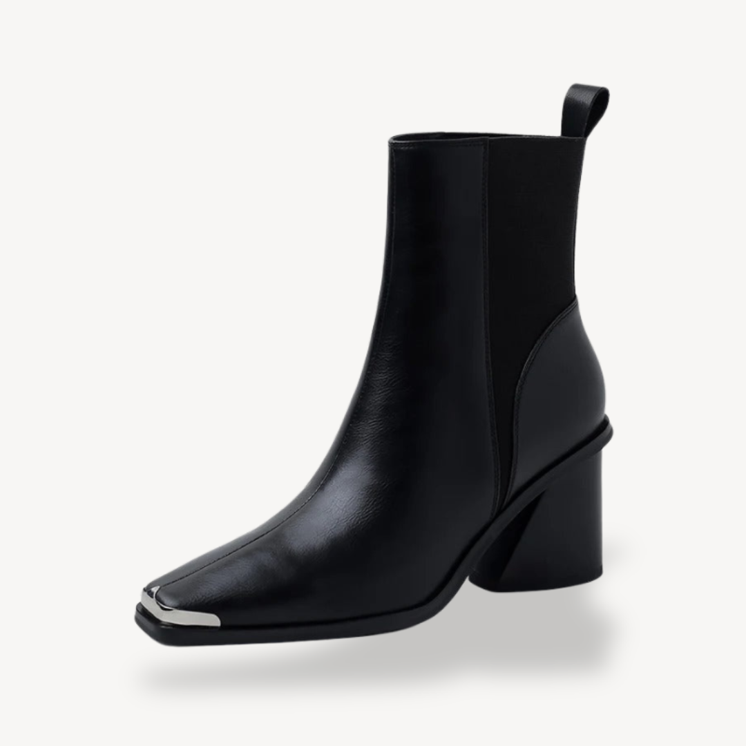 VogeLuxe | Damen Plateau-Stiefeletten mit hohem Absatz 1