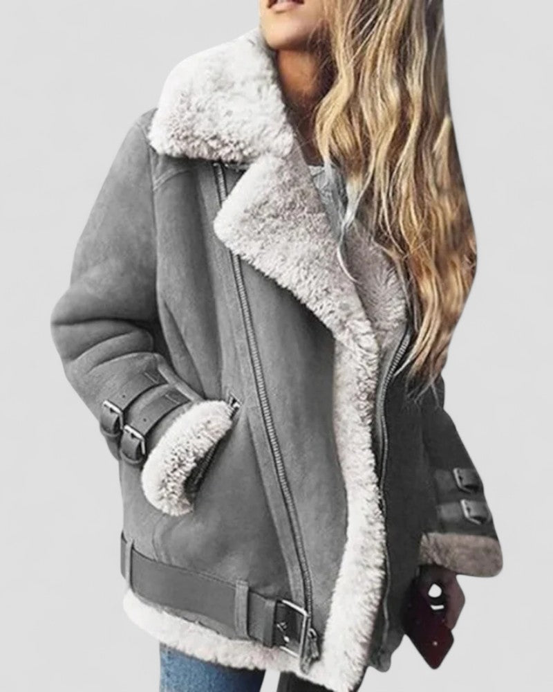 VogeLuxe | Damen Winter Kunstlederjacke 1