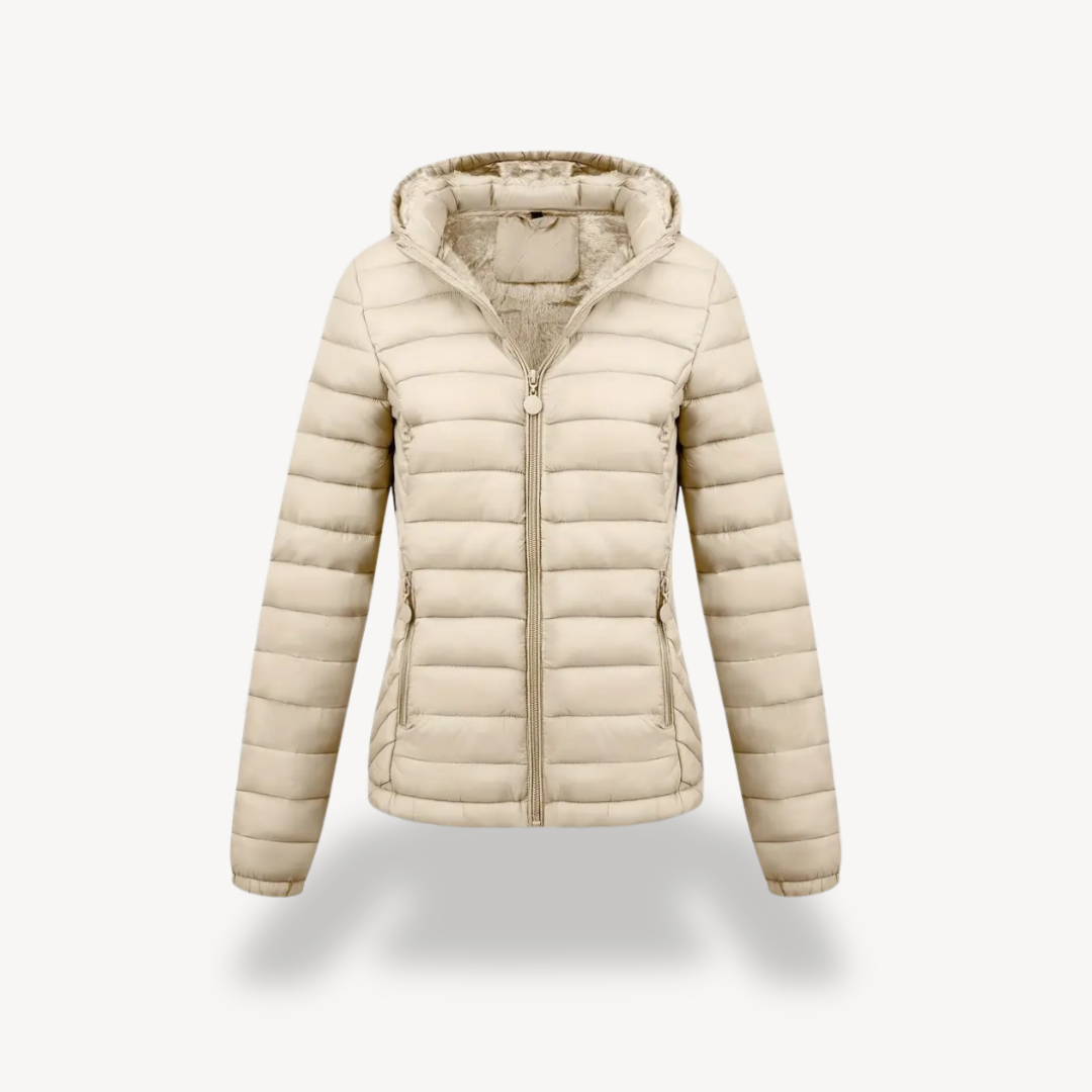VogeLuxe | Damen Winter Pufferjacke mit Kapuze 2
