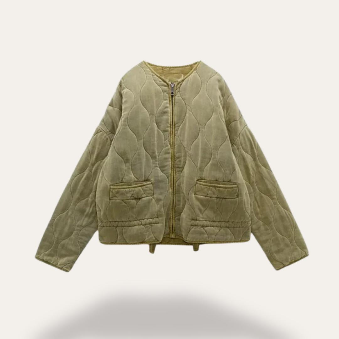 VogeLuxe | Damen Winterjacke mit Rautenmuster 0