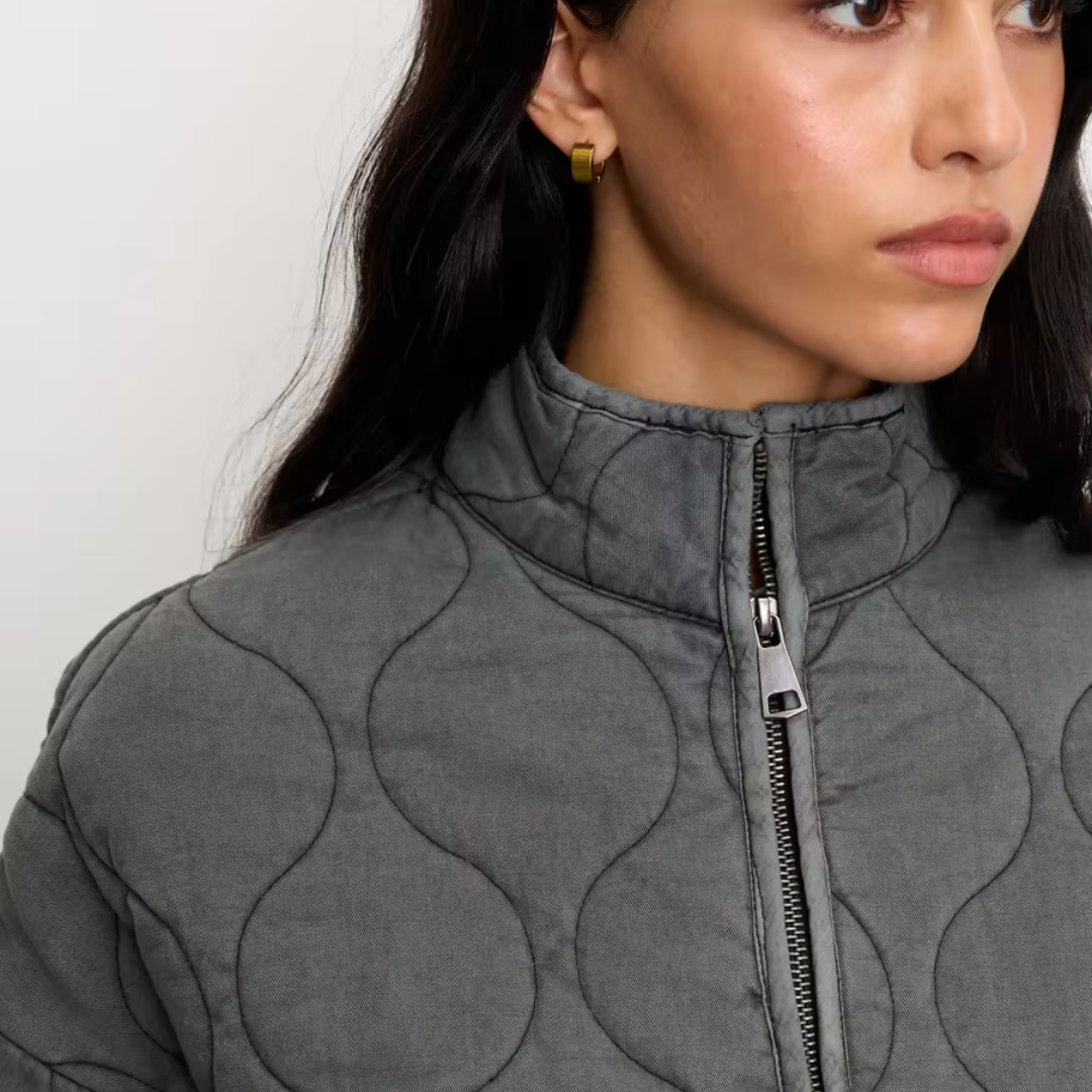 VogeLuxe | Damen Winterjacke mit Rautenmuster 2