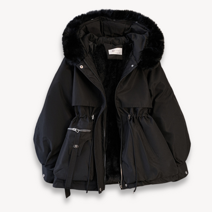 VogeLuxe | Daunenjacke mit Kunstpelzkragen für Damen 5