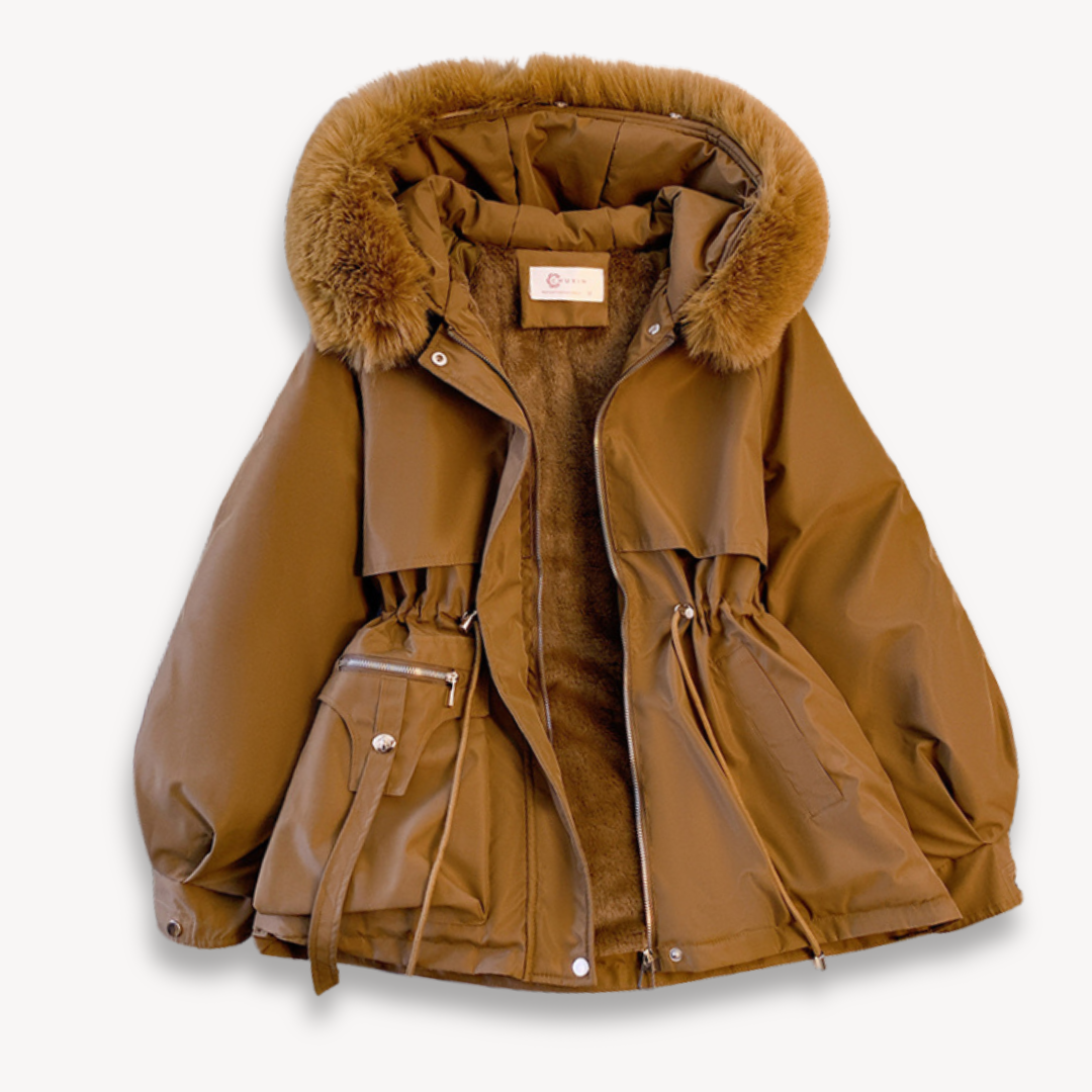 VogeLuxe | Daunenjacke mit Kunstpelzkragen für Damen 7