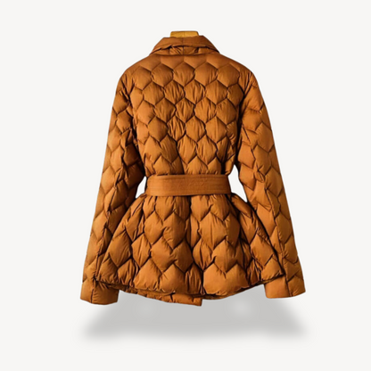 VogeLuxe | Elegante Daunenjacke mit Gürtel für Damen 1