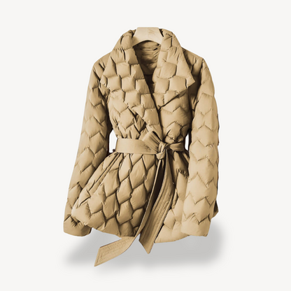 VogeLuxe | Elegante Daunenjacke mit Gürtel für Damen 5