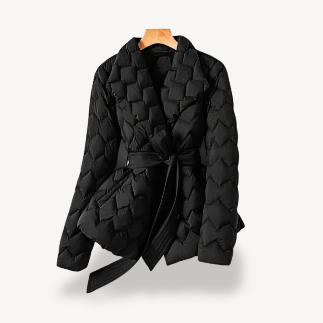 VogeLuxe | Elegante Daunenjacke mit Gürtel für Damen 6
