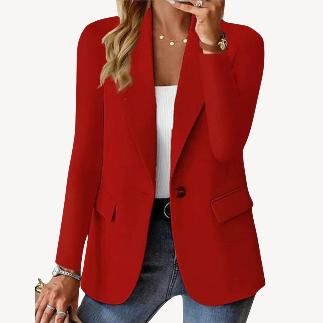 VogeLuxe | Elegante, einfarbige Anzugjacke für Damen 2