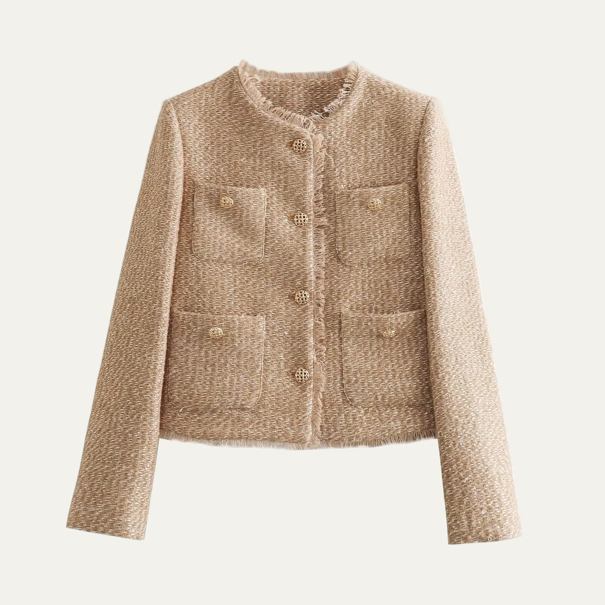 VogeLuxe | Elegante, kurze Tweedjacke für Damen 0