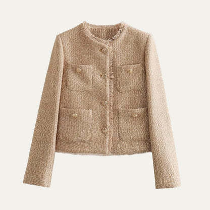VogeLuxe | Elegante, kurze Tweedjacke für Damen 0