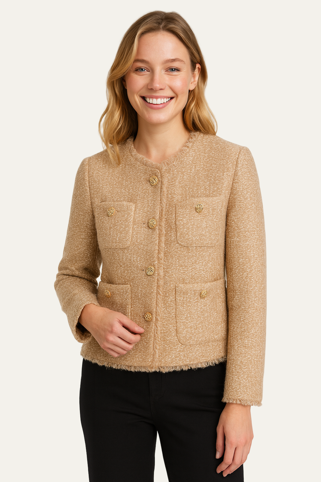 VogeLuxe | Elegante, kurze Tweedjacke für Damen 1