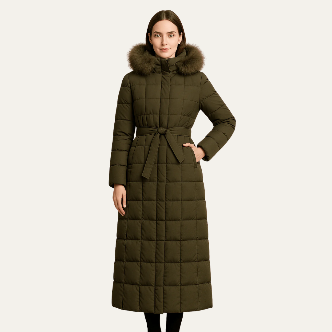 VogeLuxe | Eleganter Maxi-Steppmantel für Damen 0
