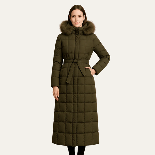 VogeLuxe | Eleganter Maxi-Steppmantel für Damen 0